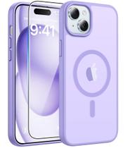 Capa para iPhone 15 FNTCASE Fosca Antichoque Roxa Capa para iPhone 15 FNTCASE Fosca Antichoque Roxa