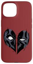 Capa para iPhone 15 Marvel Deadpool Logo Coração Capa para iPhone 15 Marvel Deadpool Logo Coração