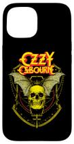 Capa para iPhone 15 Ozzy Osbourne Caveira Coroada Capa para iPhone 15 Ozzy Osbourne Caveira Coroada