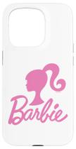 Capa para iPhone 15 Pro com Logotipo Rosa da Barbie