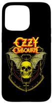 Capa para iPhone 15 Pro Max Ozzy Osbourne Caveira Coroada Capa para iPhone 15 Pro Max Ozzy Osbourne Caveira Coroada