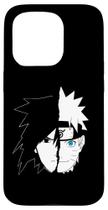 Capa para iPhone 15 Pro Naruto Sasuke Rosto Dividido Capa para iPhone 15 Pro Naruto Sasuke Rosto Dividido