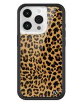 Capa para iPhone 15 Pro Wildflower Meow Leopard Print