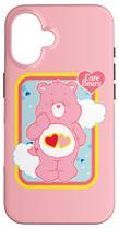 Capa para iPhone 16 Care Bears Love-a-Lot Bear
