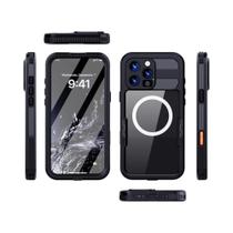 Capa Para iPhone 16 pro Max À Prova d'Água 360 Graus, À Prova De Choque, À Prova De Poeira E Capa Para iPhone 16 pro Max À Prova d'Água 360 Graus, À Prova De Choque, À Prova De Poeira E