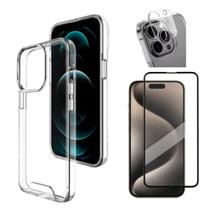 Capa Para iPhone 16 Pro Space Acrilica + Película 3D + Película Câmera