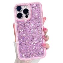 Capa para iPhone 16 Pro VCTERFK com Strass Brilhante e TPU