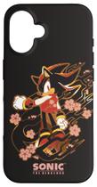Capa para iPhone 16 Sonic The Hedgehog Shadow com Flores de Cerejeira Capa para iPhone 16 Sonic The Hedgehog Shadow com Flores de Cerejeira
