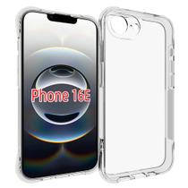 Capa Para Iphone 16e Anti Impactos Silicone Clear TPU Premium Transparente