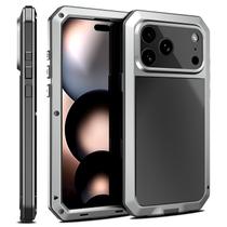 Capa para iPhone 17 Pro Max Wefor Metal Antichoque Prata