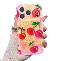 Capa para iPhone 17 Pro VCTERFK com Design Colorido de Cereja