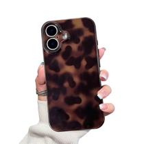 Capa para iPhone 17 XQAGU Slim com Estampa Tartaruga e Leopardo