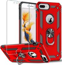 Capa para iPhone 8 Plus Folmeikat 5,5" com Anel Vermelho Capa para iPhone 8 Plus Folmeikat 5,5" com Anel Vermelho