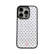 Capa Para iPhone Com Poás Pretos Sobre Fundo Branco Para 17 16 15 14 13 12 11 pro XR XS Max 7 8 plus