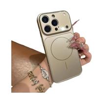 Capa Para iPhone Compatível Com Magsafe, Sensação De Pele Sólida, Com Carregamento Sem Fio Para