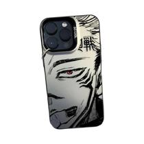 Capa para iPhone Jujutsu Kaisen - Banhada a Prata - Modelos 15, 14, 13, 12, 11, X, XR, XS, 8, 7, Pro e Max