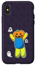 Capa para iPhone X XS Roblox Ragdoll Sim Cabeça de Abóbora
