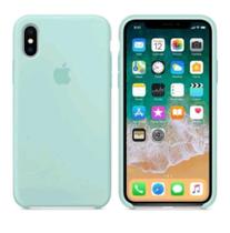 Capa para iPhone XR de silicone case verde agua - Bg