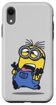 Capa para iPhone XR Minions Dave Correndo com Língua de Fora