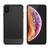 Capa para iphone xs max carbon x geonav preta