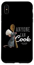 Capa para iPhone XS Max Disney Pixar Ratatouille Remy Qualquer um Pode Cozinhar