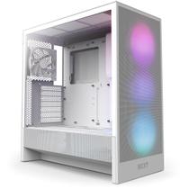 Capa para jogos para PC NZXT H5 Flow RGB 2024 ATX Mid-Tower branca