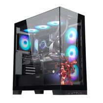 Capa para jogos para PC SAMA NEVIEW 4503 Airflow Full Tower ATX preta Capa para jogos para PC SAMA NEVIEW 4503 Airflow Full Tower ATX preta