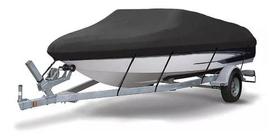 Capa Para Lancha Focker 230 Capota Baixa- Rip Stop Preto Capa Para Lancha Focker 230 Capota Baixa- Rip Stop Preto