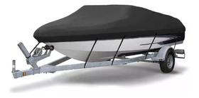 Capa Para Lancha Fs 185 Capota Baixa- Rip Stop Preto