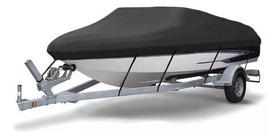 Capa Para Lancha Fs 230 Sirena Capota Baixa- Rip Stop Preto