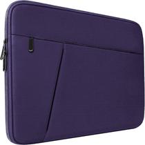 Capa para laptop BOOEUDI 15,6" com bolso frontal roxa