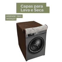 Capa para lava e seca hisense 13kg wd5q13 impermeável flex