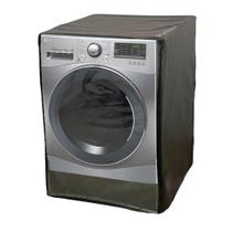 Capa Para Lava E Seca LG 11 Kg Impermeável Abertura Frontal Transparente Preto Capa Para Lava E Seca LG 11 Kg Impermeável Abertura Frontal Transparente Preto