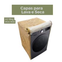 Capa para lava e seca lg 12kg vc4 vc5 impermeável flex