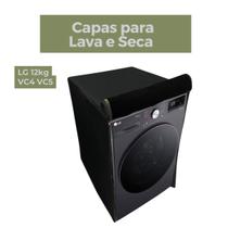 Capa para lava e seca lg 12kg vc4 vc5 impermeável flex