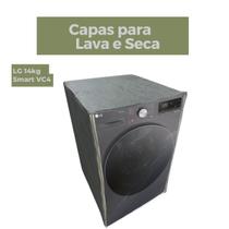 Capa para lava e seca lg 14kg vc2 vc4 transparente flex