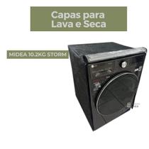 Capa para lava e seca midea 10.2kg storm transparente flex
