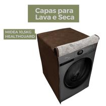 Capa para lava e seca midea 10,5kg healthguard impermeável flex