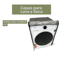 Capa para lava e seca midea 11kg tambor 4d transparente