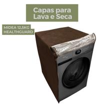 Capa para lava e seca midea 12,5kg healthguard transparente flex