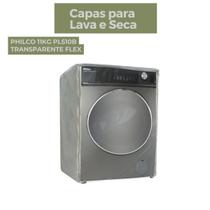 Capa para lava e seca philco 11kg pls10b transparente flex