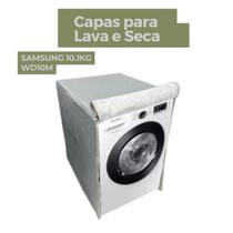 Capa para lava e seca samsung 10.1kg wd10m impermeável flex