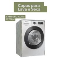 Capa para lava e seca samsung 10.1kg wd10m transparente flex