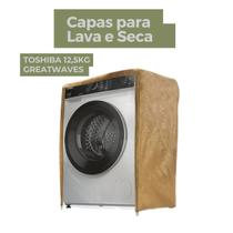 Capa para lava e seca toshiba 11kg greatwaves transparente flex - Capas Flex