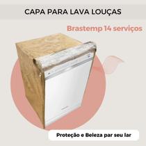 Capa para lava louças brastemp 14 serviços transparente flex