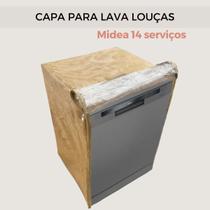 Capa para lava louças midea 14 serviços transparente flex