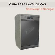Capa para lava louças samsung 10 serviços transparente flex