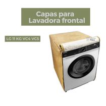 Capa para lavadora frontal lg 11kg vc4 vc5 impermeável flex
