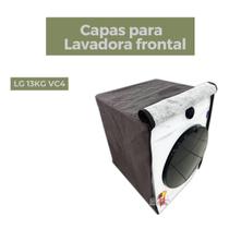 Capa para lavadora frontal lg 13kg vc4 impermeável flex