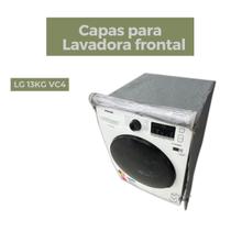 Capa para lavadora frontal lg 13kg vc4 transparente flex